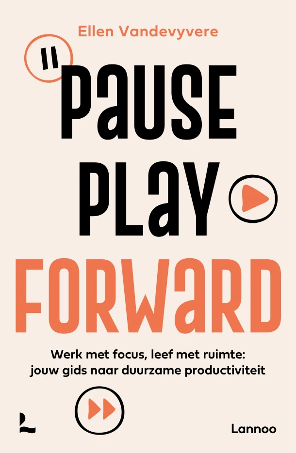 Pause, play, forward – Ellen Vandevyvere – boek cover