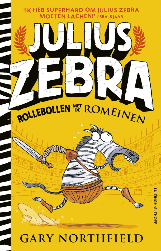 Julius Zebra - 1 Rollebollen met de Romeinen – Gary Northfield – boek cover
