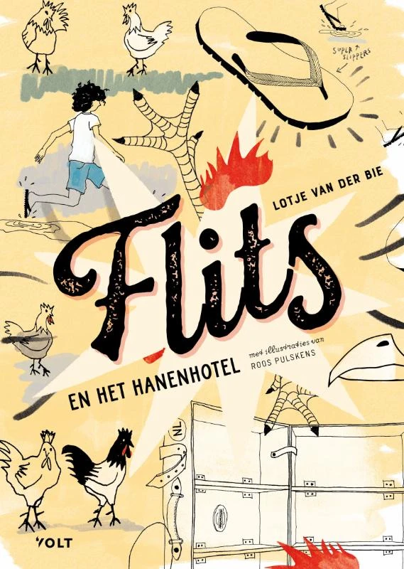 Flits en het hanenhotel – Lotje van der Bie – boek cover