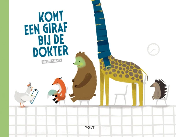 Komt een giraf bij de dokter – Ninette Sarnes – boek cover