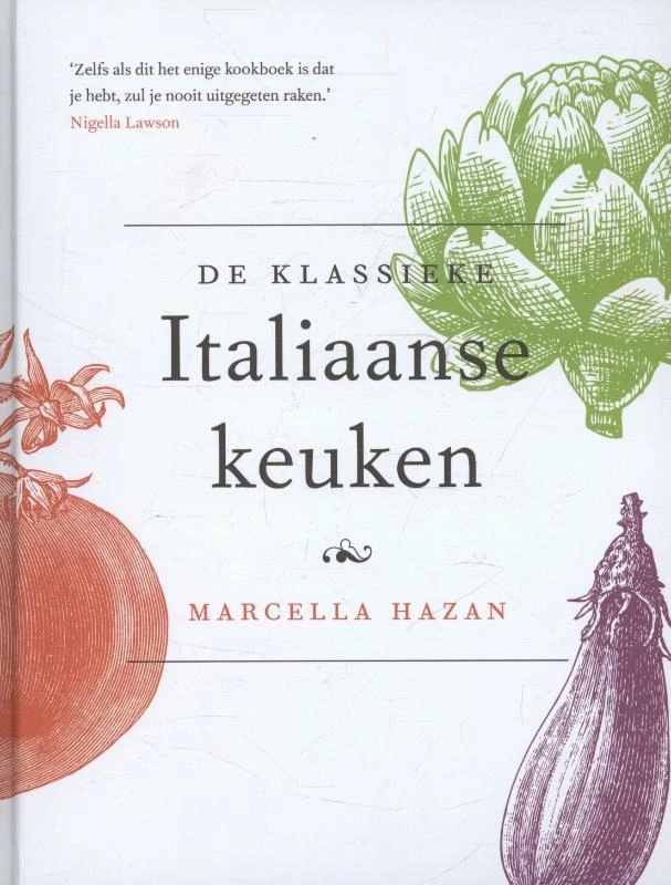 De Klassieke Italiaanse keuken – Marcella Hazan – boek cover