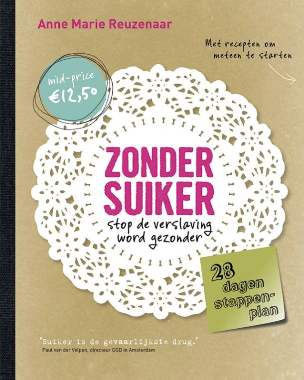 Zonder suiker – Anne Marie Reuzenaar – boek cover