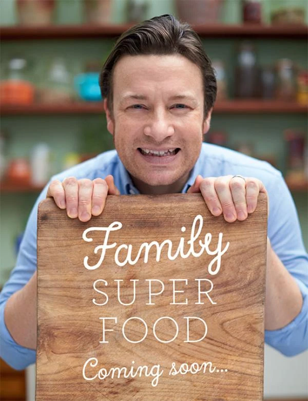 Super food voor familie en vrienden – Jamie Oliver – boek cover