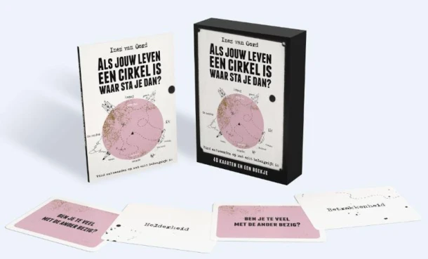 Als jouw leven een cirkel is waar sta je dan? Kaartenbox – Inez van Oord – boek cover