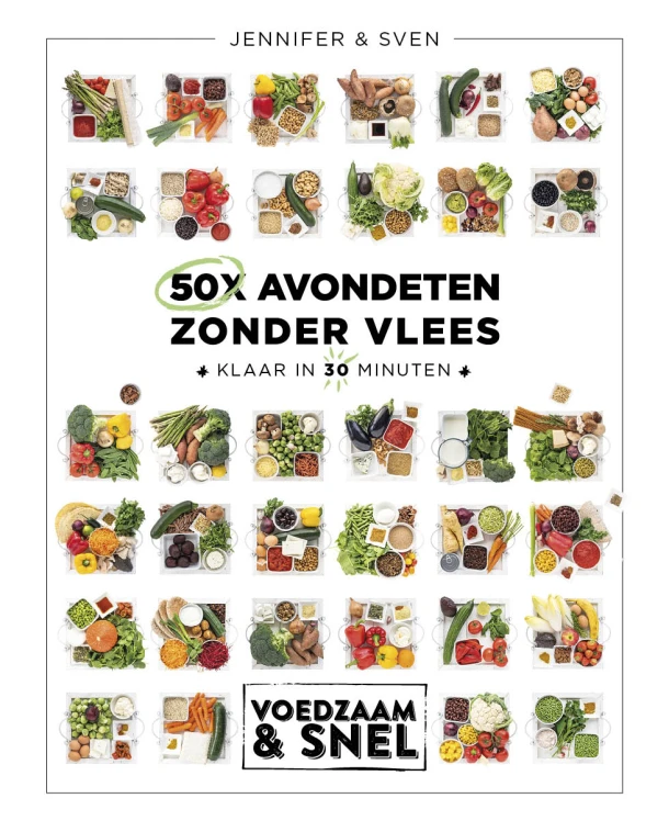 50x avondeten zonder vlees – Jennifer & Sven – boek cover
