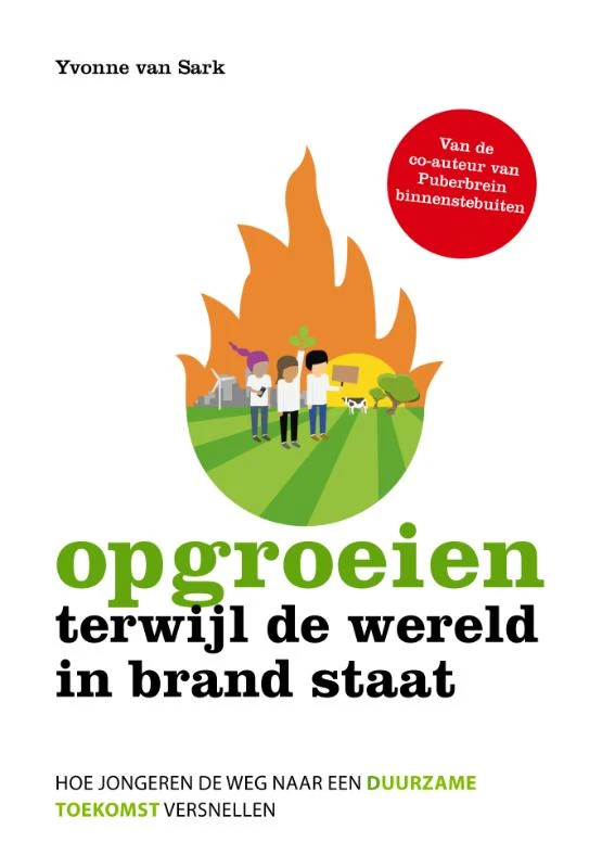 Opgroeien terwijl de wereld in brand staat – Yvonne van Sark – boek cover