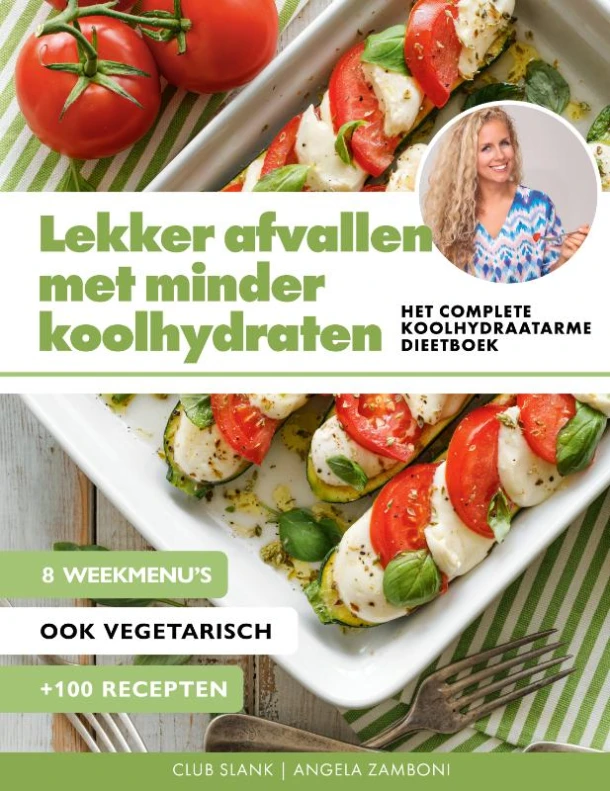 Lekker afvallen met minder koolhydraten – Club Slank – boek cover