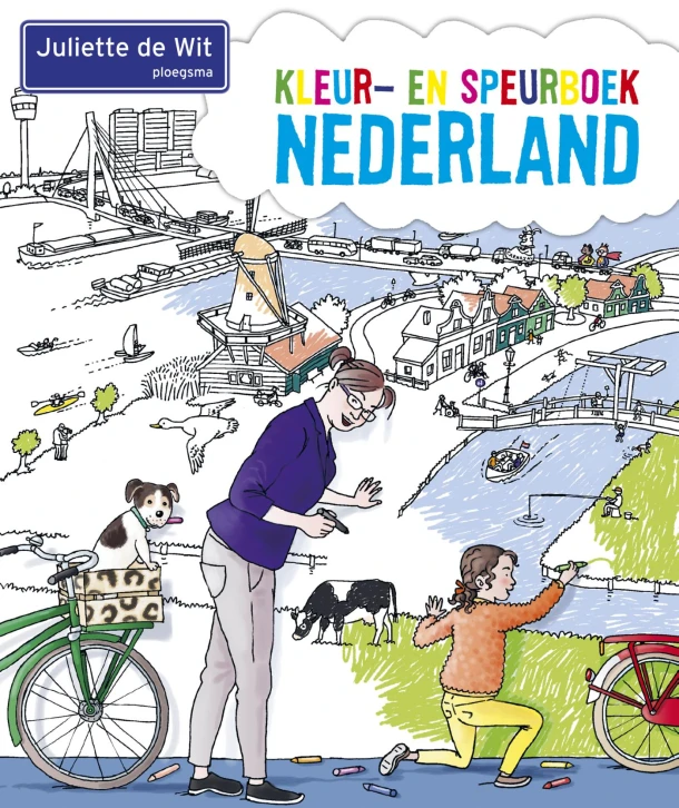 Kleur- en speurboek Nederland – Juliette de Wit – boek cover