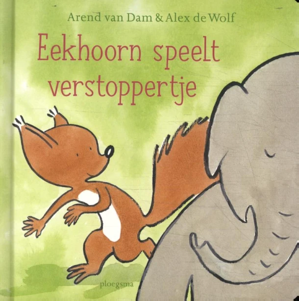 Eekhoorn speelt verstoppertje – Arend van Dam – boek cover