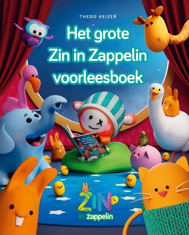 Het grote Zin in Zappelin voorleesboek – Thedo Keizer – boek cover