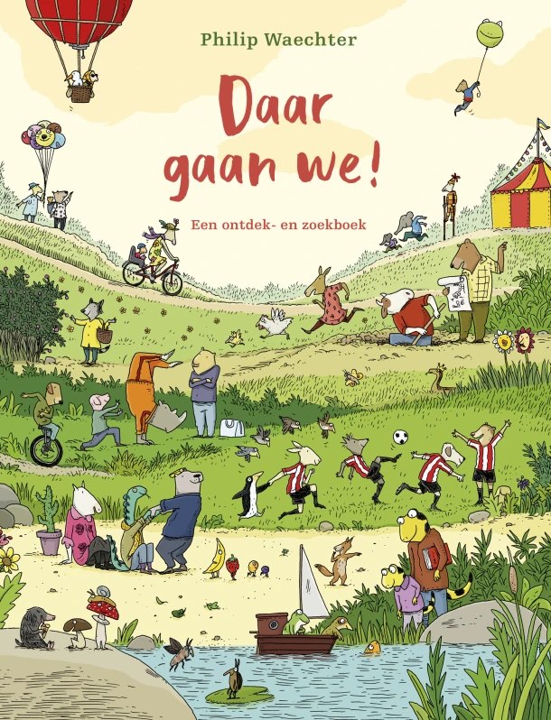 Daar gaan we! – Philip Waechter – boek cover