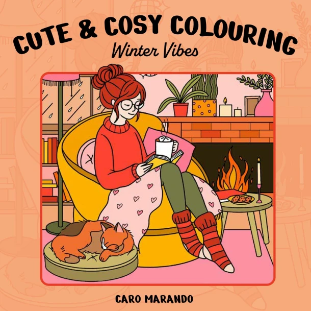 Cute & Cosy Colouring. Winter vibes – Caro Marando – boek cover