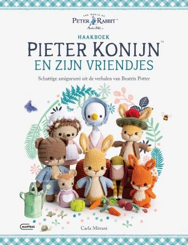 Haakboek Pieter Konijn en zijn vriendjes – Carla Mitrani – boek cover