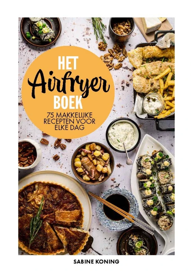 Het airfryerboek – Sabine Koning – boek cover