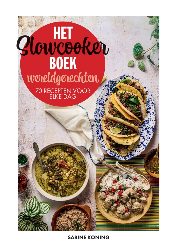 Het slowcookerboek ¿ wereldgerechten – Sabine Koning – boek cover