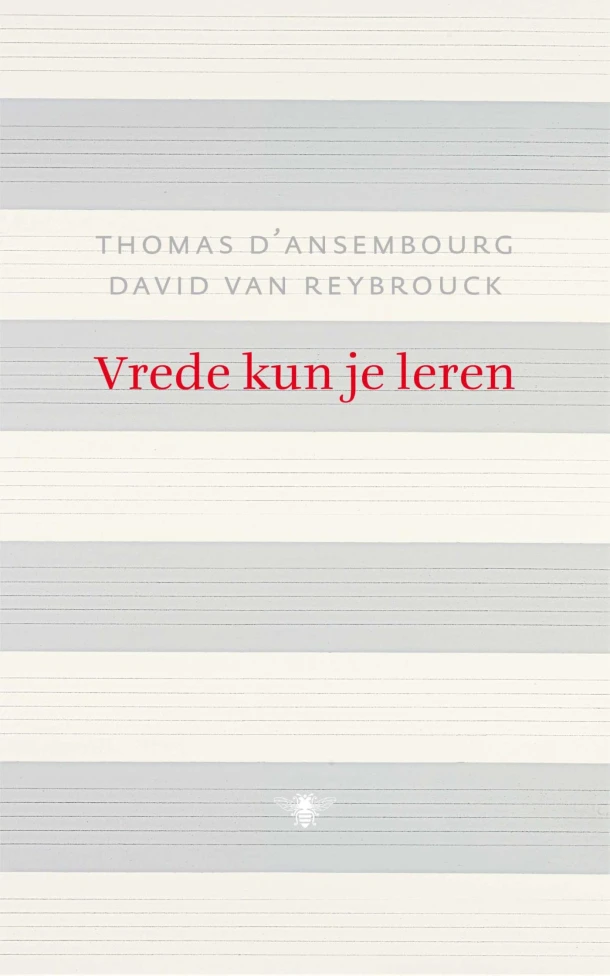 Vrede kun je leren – David Van Reybrouck – boek cover