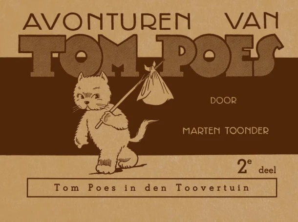 Tom Poes in den toovertuin – Marten Toonder – boek cover
