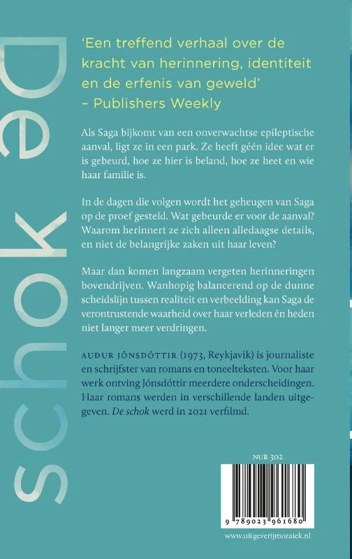 De schok – Auður Jónsdóttir – boek cover