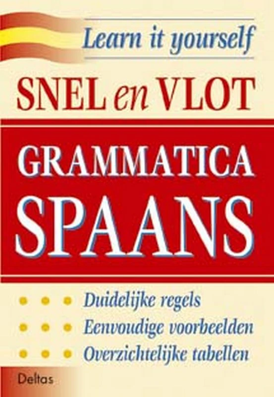 Snel en vlot grammatica Spaans – A. Caremans – boek cover