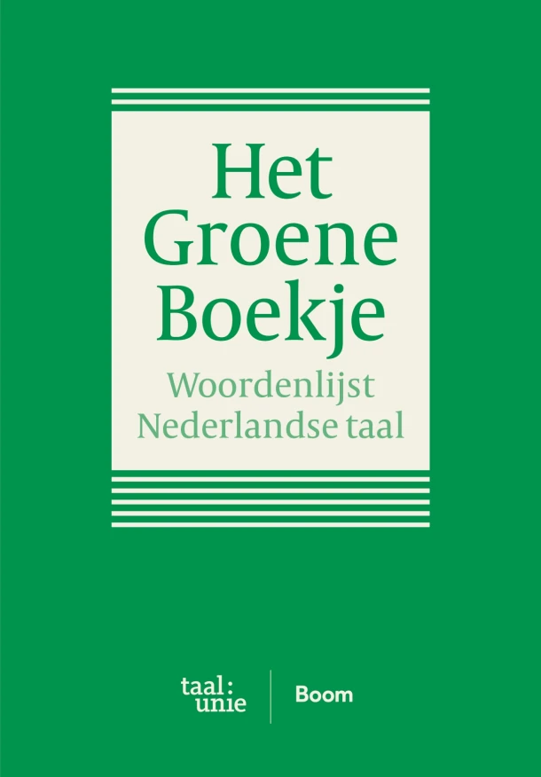 Het Groene Boekje – De Taalunie – boek cover
