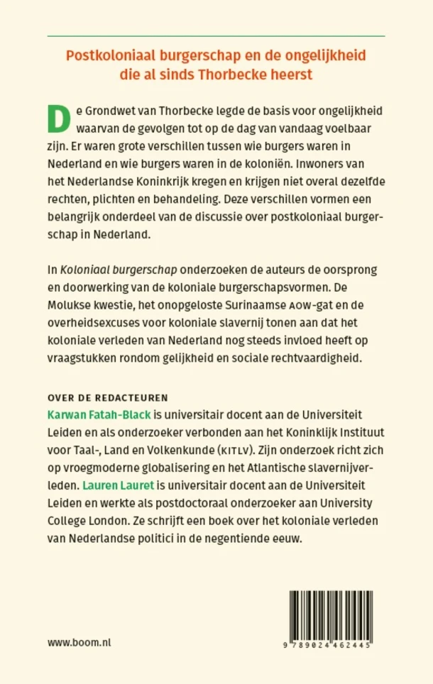 Koloniaal burgerschap – Karwan Fatah-Black – boek cover