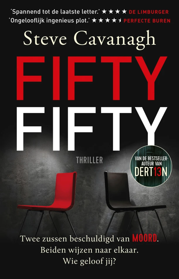Fiftyfifty – Steve Cavanagh – boek cover