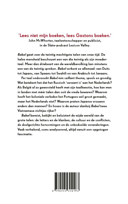 Babel – Gaston Dorren – boek cover