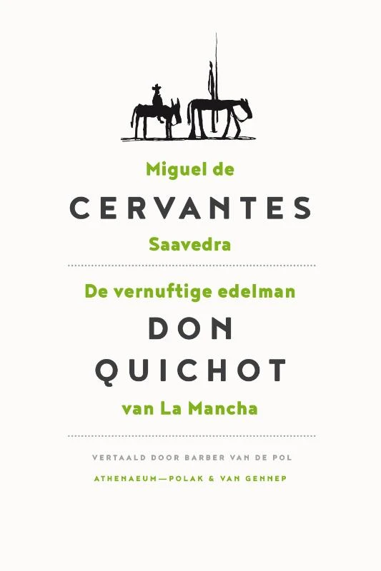 De vernuftige edelman Don Quichot van La Mancha – Miguel de Cervantes Saavedra – boek cover