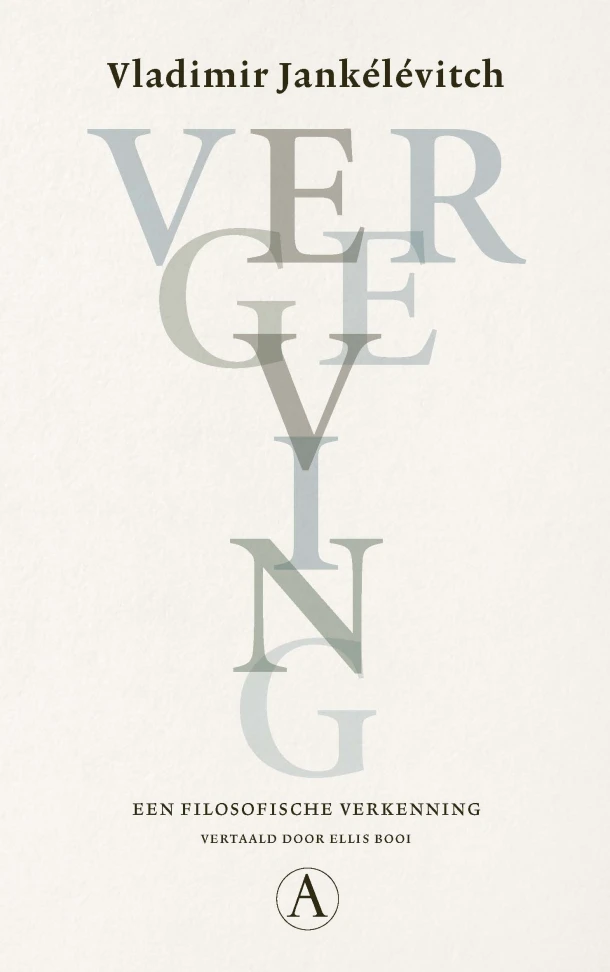 Vergeving – Vladimir Jankélévitch – boek cover