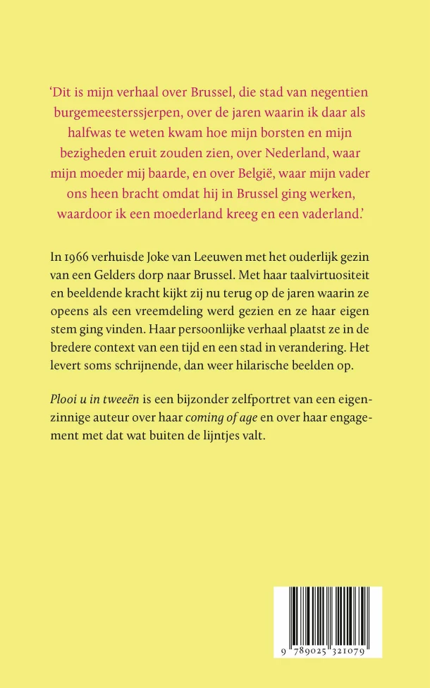 Plooi u in tweeën – Joke van Leeuwen – boek cover