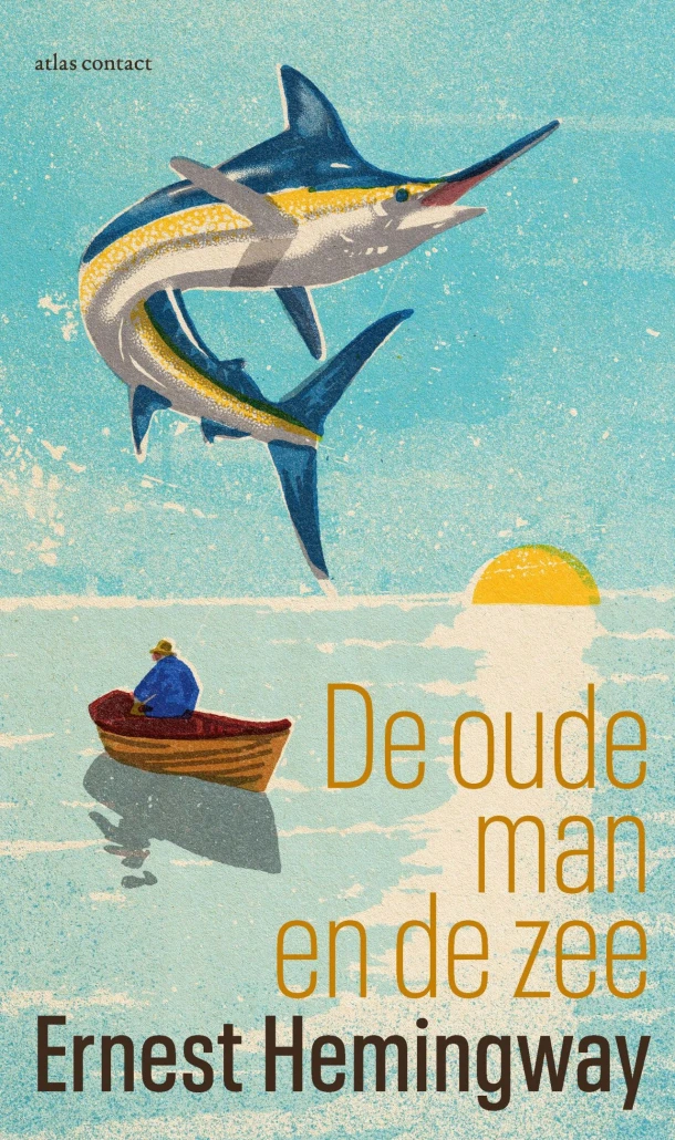 De oude man en de zee – Ernest Hemingway – boek cover