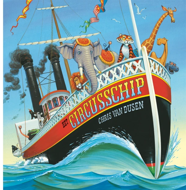 Het circusschip – Chris van Dusen – boek cover