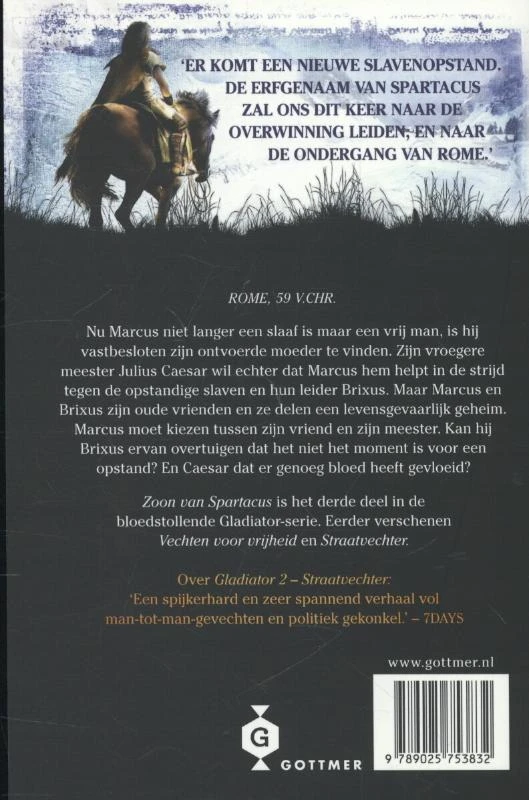 Zoon van Spartacus – Simon Scarrow – boek cover
