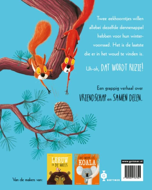 Twee vechtende eekhoorntjes – Rachel Bright – boek cover