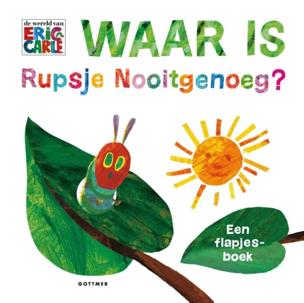 Waar is Rupsje Nooitgenoeg? – Eric Carle – boek cover