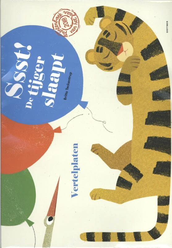 Vertelplaten Ssst! De tijger slaapt! – Britta Teckentrup – boek cover