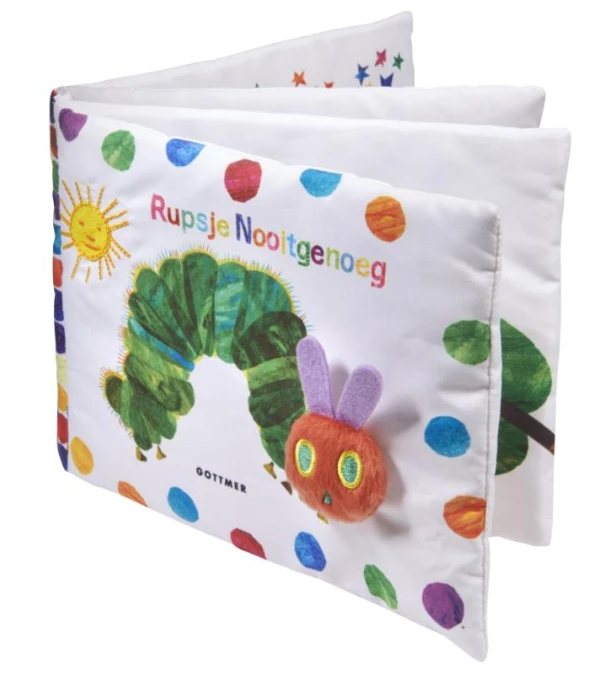 Rupsje Nooitgenoeg - stoffen boekje – Eric Carle – boek cover