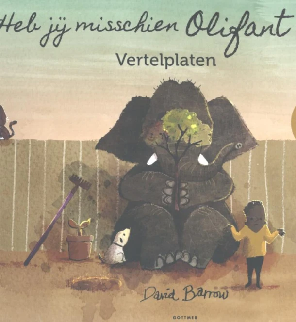 Vertelplaten Heb jij misschien Olifant gezien? – David Barrow – boek cover