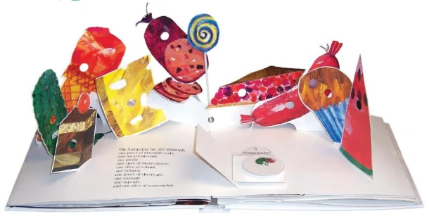 Rupsje Nooitgenoeg pop-up-boek – Eric Carle – boek cover