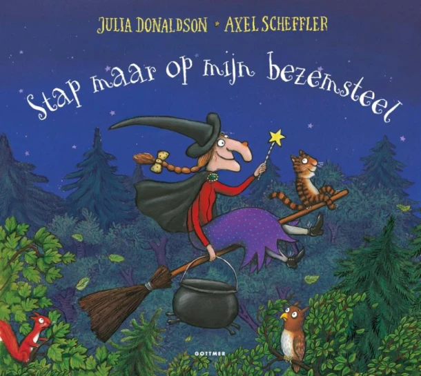 Stap maar op mijn bezemsteel – Julia Donaldson – boek cover