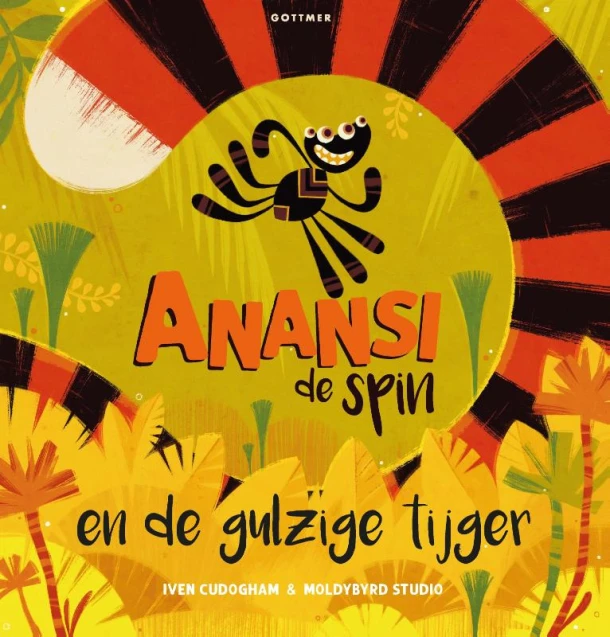 Anansi de spin en de gulzige tijger – Iven Cudogham – boek cover
