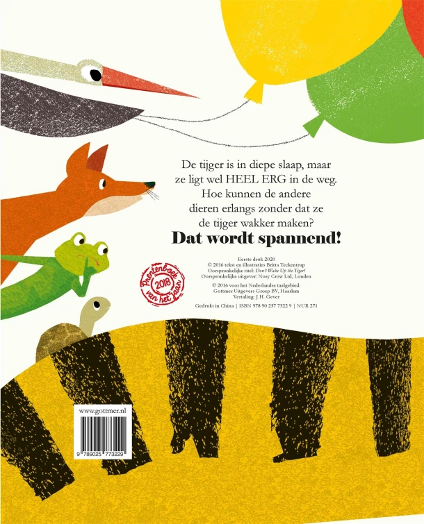 Ssst! De tijger slaapt – Britta Teckentrup – boek cover