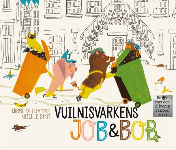 Vuilnisvarkens Job & Bob – Tjibbe Veldkamp – boek cover
