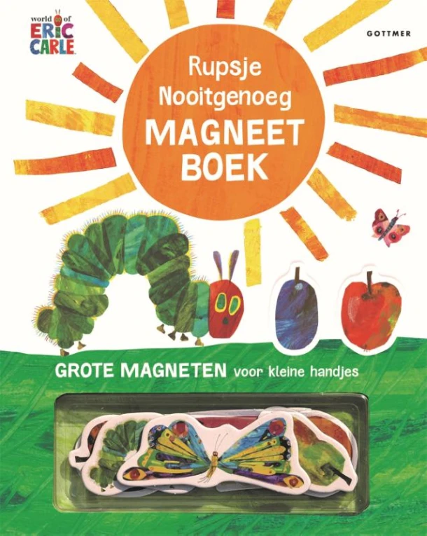 Rupsje Nooitgenoeg magneetboek – Eric Carle – boek cover