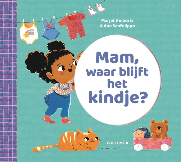 Mam, waar blijft het kindje? – Marjet Huiberts – boek cover