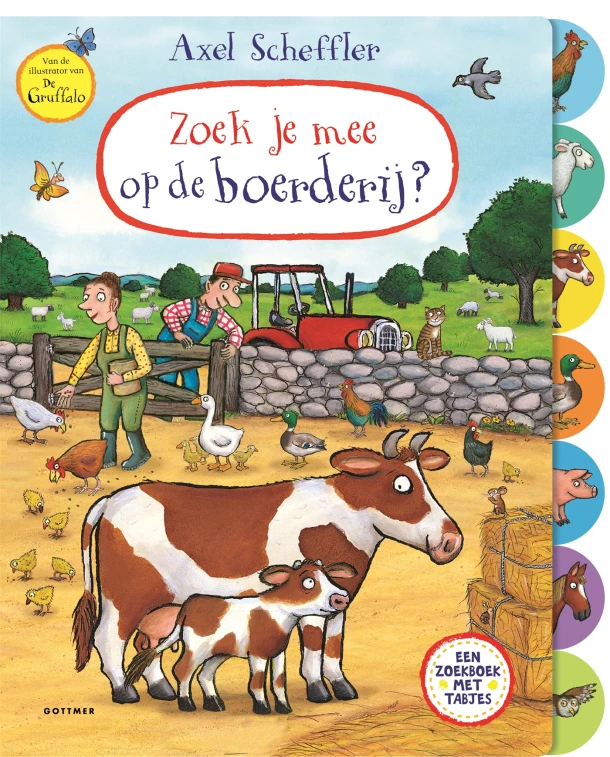 Zoek je mee op de boerderij? – Axel Scheffler – boek cover