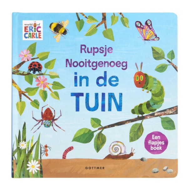 Rupsje Nooitgenoeg in de tuin – Eric Carle – boek cover