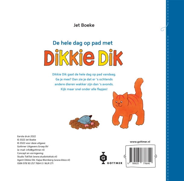De hele dag op pad met Dikkie Dik – Jet Boeke – boek cover
