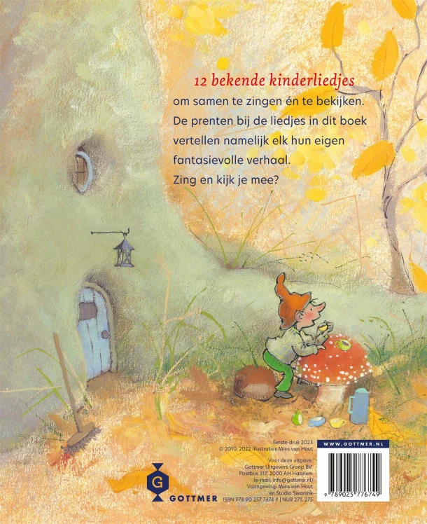 Op een grote paddenstoel – Mies van Hout – boek cover
