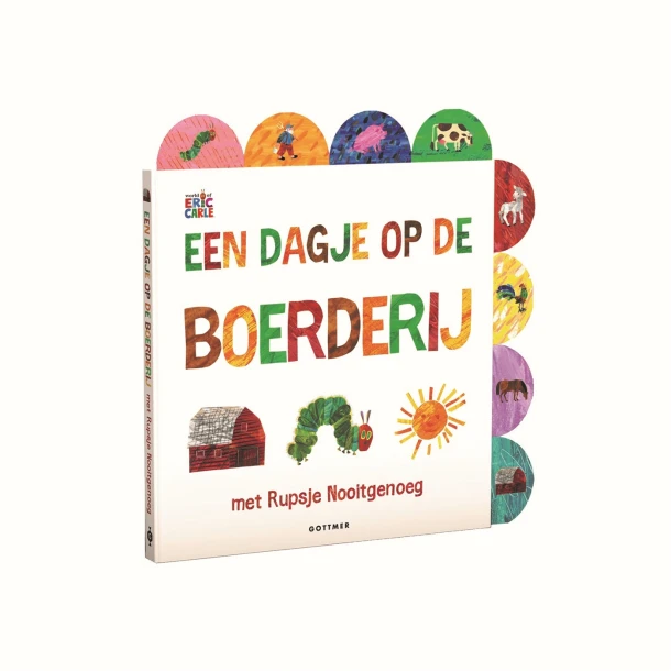 Een dagje op de boerderij met Rupsje Nooitgenoeg – Eric Carle – boek cover